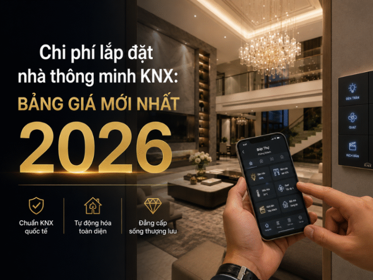 Sở hữu không gian sống hiện đại và sang trọng với mức chi phí lắp đặt nhà thông minh KNX tối ưu từ chuyên gia