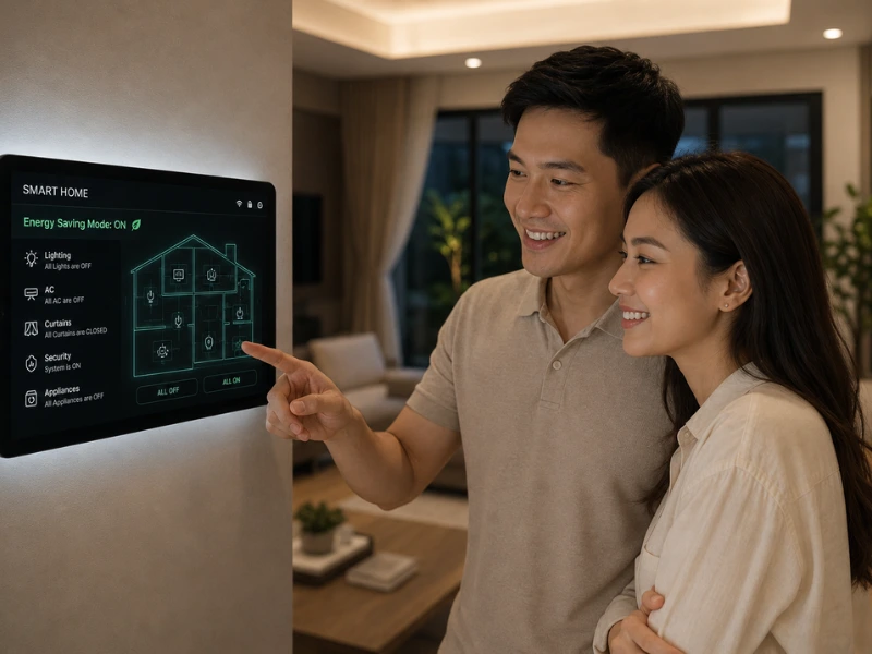 Hệ thống quản lý năng lượng và nhà thông minh tiết kiệm điện năng toàn diện cho gia đình.
