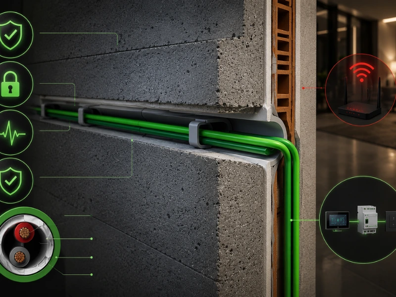Ưu điểm bảo mật KNX có dây với khả năng chống nhiễu và cách ly vật lý tuyệt đối